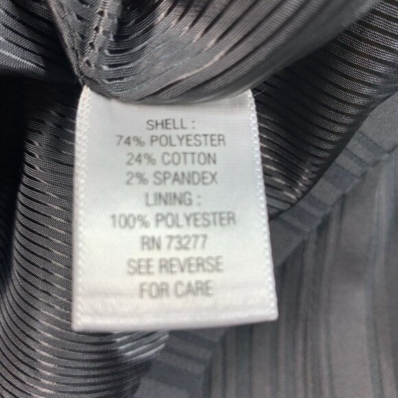 Apt 9 Blazer Coat Womens Size 8 Black Long Sleeve Stretch Pockets - Picture 4 of 8